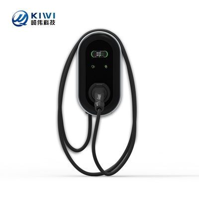 KIWI LCD Mini Opcc 220V สถานีชาร์จประเภท 2 ชาร์จ 7kW CCS EV ชาร์จสําหรับรถไฟฟ้า