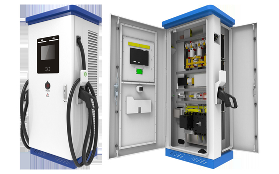 DC 240kW DC สถานีชาร์จด่วน CCS2 7in หน้าจอสัมผัส FRID IP54