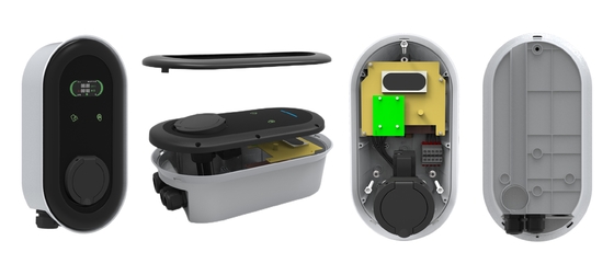 ประเภท 2 กล่องชาร์จติดผนัง 7KW 11KW 22KW ระดับ 1 2 EV EU UK FR โปรตุเกส