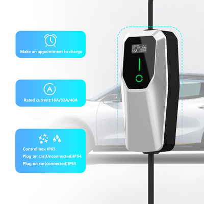 ประเภทที่ 1 3.5KW 7KW 11KW AC ระดับ 1 2 Wall Box Ev Charger บนที่จอดรถบนถนน