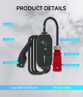 3.5KW 7KW 11KW AC Plug Charge EV Home Level 1 2 Ev Charger บ้านรถยนต์
