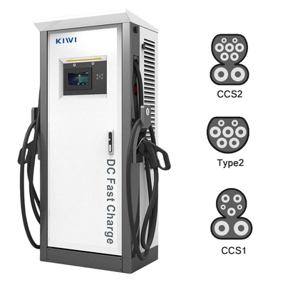 ความดันออก DC 200V-1000V 60KW 120KW CCS2 Chademo Type2 EV ค้อนการชาร์จ DC สําหรับ EV