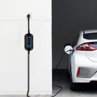 Tesla Car Fitment ประเภท 2 พล๊อกอิน Sae J1772 ประเภท1 16a 220v EV ชาร์จจับพกพา 5m สายเคเบิล