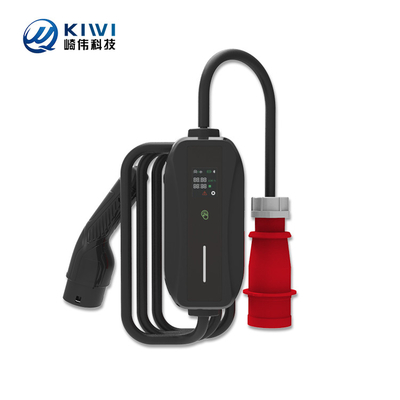 KIWI 11KW พกพา EV ชาร์จ J1772 ประเภท 2 การเชื่อมต่อสําหรับสถานีชาร์จรถไฟฟ้า