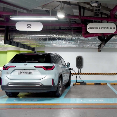 7KW Ev ชาร์จสเตชั่น กล่องรถไฟฟ้าประเภท 2 Wallbox Evse Evbox AC ชาร์จกับ APP