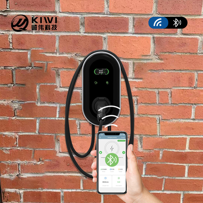สถานีชาร์จรถยนต์ประเภท 2 แบบ 3 ขั้นตอน 11kw พร้อมแอพ RFID และป้องกันการรั่วไหลของ AC