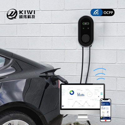 สถานีชาร์จรถยนต์ประเภท 2 แบบ 3 ขั้นตอน 11kw พร้อมแอพ RFID และป้องกันการรั่วไหลของ AC