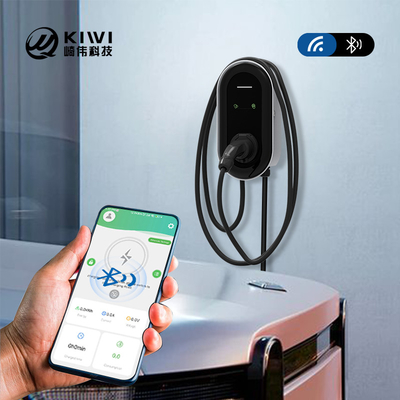 กล่องชาร์จ EV 14kw Wallbox พร้อมการตรวจสอบอุณหภูมิการเชื่อมต่อและตรวจสอบความละเอียด