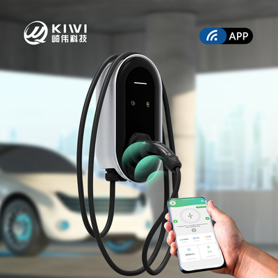 11kw Wifi DC LCD Display CCS2 Car EV Wallbox Charger สําหรับการชาร์จเร็วและสะดวก