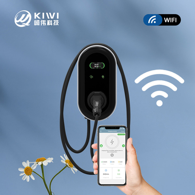 KIWI LCD Mini Opcc 220V สถานีชาร์จประเภท 2 ชาร์จ 7kW CCS EV ชาร์จสําหรับรถไฟฟ้า