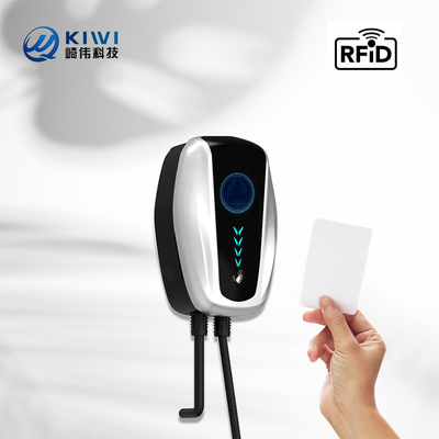 สถานีชาร์จรถยนต์ประเภท 2 ความถี่เครือ 50Hz±10Hz พร้อม Kiwi Mini Ocpp 7kw Wall Box