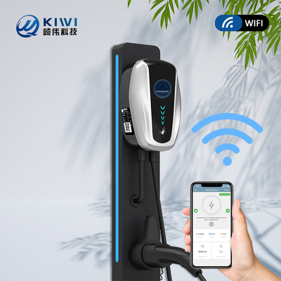 สถานีชาร์จรถยนต์ประเภท 2 ความถี่เครือ 50Hz±10Hz พร้อม Kiwi Mini Ocpp 7kw Wall Box