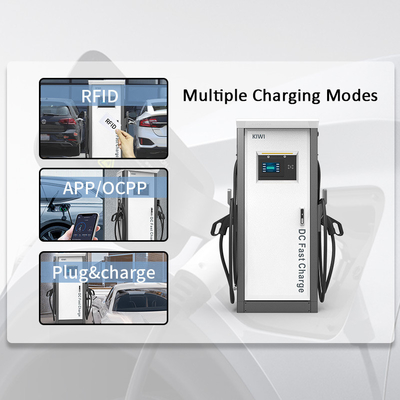 สถานีชาร์จ EV 100kw วิธีการติดตั้งบนพื้นสําหรับรถไฟฟ้า