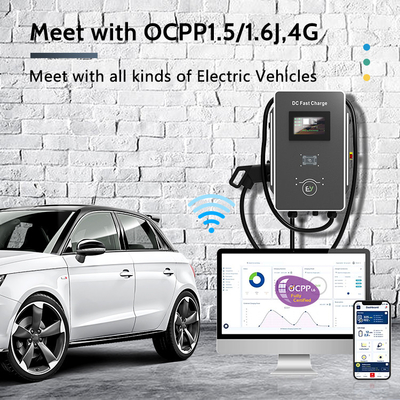 เครื่องชาร์จไฟฟ้าอิเล็กทรอนิกส์แบบ SmartDC รวดเร็ว 30kW พร้อมสวิทช์ความถี่กรีด 50Hz±10Hz และป้องกันการรั่ว