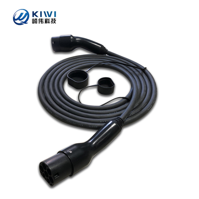 สายชาร์จรถไฟฟ้าพกพา KIWI ประเภท 1 ถึงประเภท 2 ประเภทไฟ UL94-V0