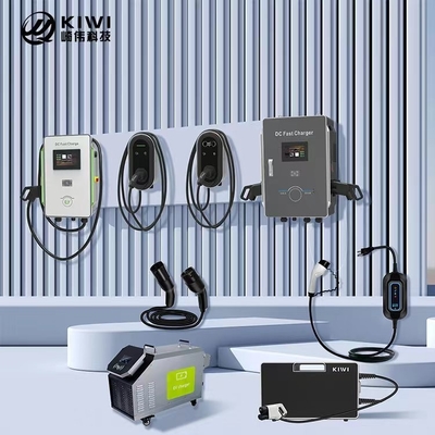 5m Plug Wire 22KW Type2 EV Charger Wallbox สถานีชาร์จสําหรับรถไฟฟ้า