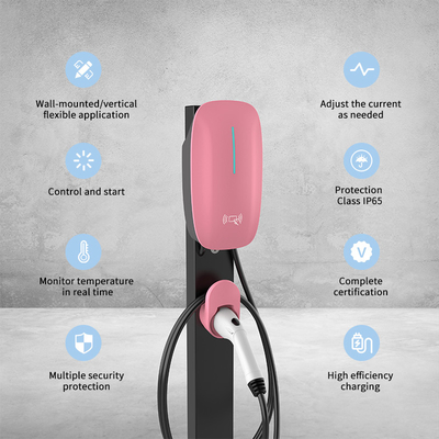 7kw 11kw 22kw ประเภท 1 ประเภท 2 Gbt AC EV Charger Station การเริ่มต้นและวิธีการชําระเงิน APP QRCode พร้อมดาวน์โหลด USB